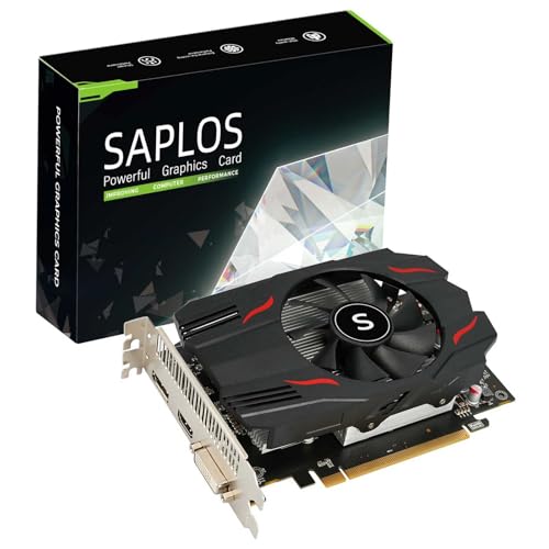 Buy SAPLOS Radeon RX 550 4GB GDDR5 Graphics Card - 4K Gaming GPU with ITX Design & DirectX 12 Support