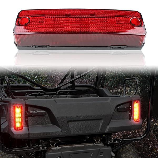 SAUTVS LED Taillight for Honda Pioneer 520 700 1000 2014-2025 Red Brake Stop Tail Light Rear Lamp Replacement Driver Passenger Side