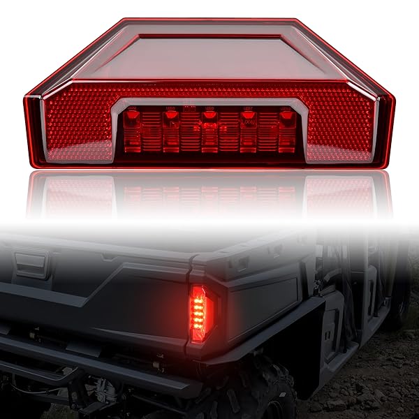 SAUTVS Red LED Taillight for Polaris Ranger 570 & XP 900 | 2015-2021 Replacement Brake Light