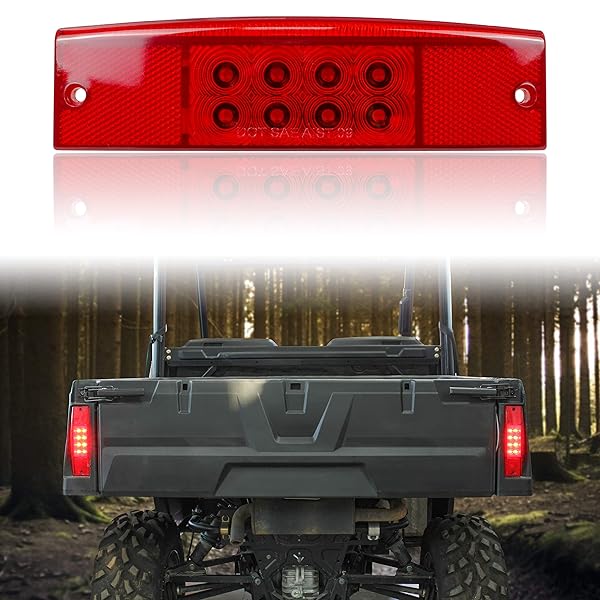 SAUTVS Red LED Tail Light for Polaris Ranger 400/500/570/800 - Replace #2411450, Fits Left & Right Side - Image 2