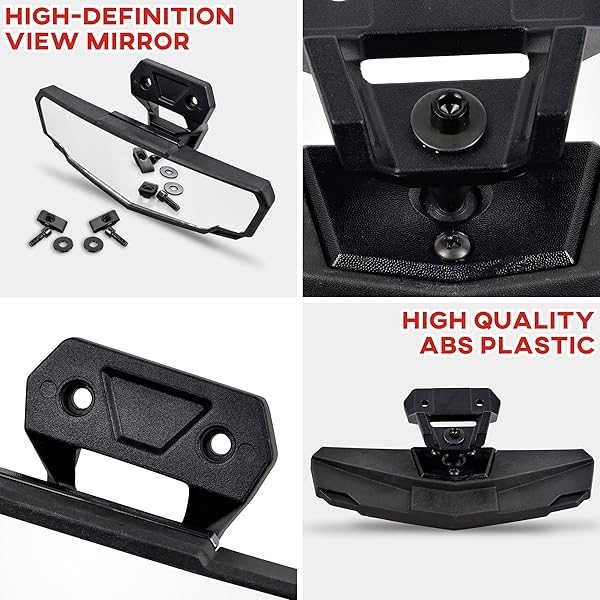 SAUTVS Premium Rear View Mirror for RZR PRO XP/R PRO R/S 2020-2025 | Convex Center Mirror for Polaris RZR XP 1000 2024-2025 - Image 6