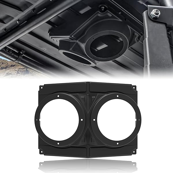 SAUTVS Waterproof UTV Speaker Pod Enclosure for RZR Universal 6.5 Inch Overhead Speaker Box Accessories for Polaris RZR