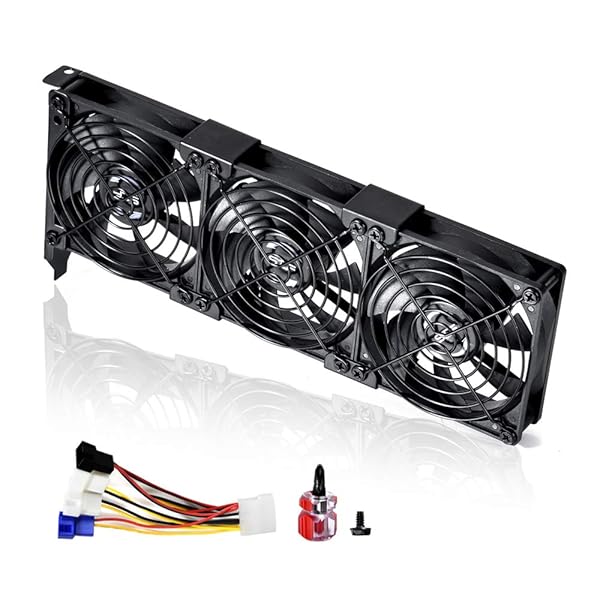 SCCCF 3x90mm 92mm Graphic Card Fans 11 Inch Length Graphics Card Cooler for Desktop and Laptop