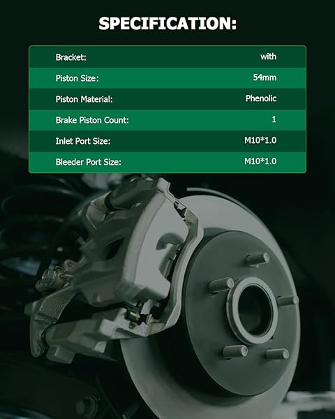 SCITOO 18B4854 Rear Left Disc Brake Caliper w Bracket For Cadillac For DeVille For DTS,For Chevy For Silverado 1500 For Silverado 1500 Classic,For - Image 2