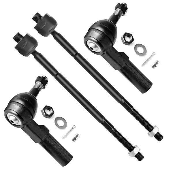 SCITOO 4pcs Front Suspension Kit Inner Outer Tie Rod End for Cadillac Deville Buick Lesabre Lucerne 2000-2011