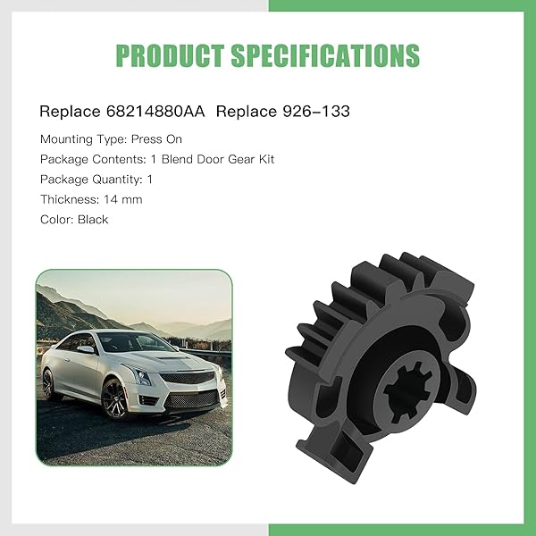 SCITOO 68214880AA Air Door Actuator Gear Kit for Jeep Grand Cherokee 2011-2016 - HVAC Blend Door Replacement - Image 2