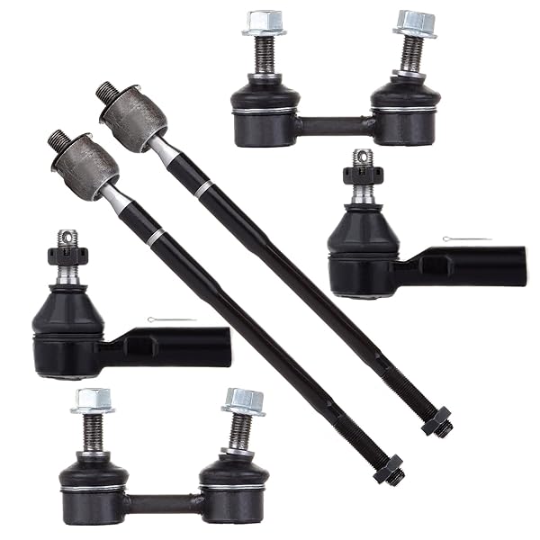 SCITOO SCITOO 6pcs Suspension Kit for Chevrolet Prizm Toyota Corolla and Rav4 Includes Stabilizer Sway Bar Links and Tie Rod Ends