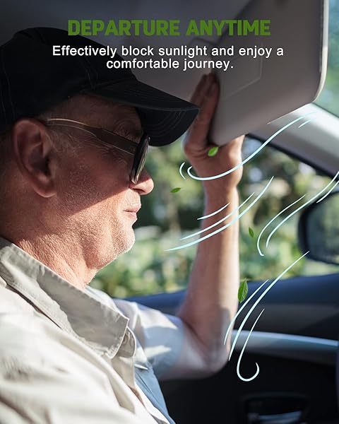 SCITOO Grey Left Driver Side Sun Visor for Nissan Pathfinder & Infiniti QX60/JX35 (2013-2019) - OE:96401-9PB0A - Image 8