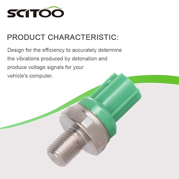 SCITOO Knock Sensor 30530P5M003 for Acura Honda Civic Accord Odyssey Isuzu Oasis 1998-2003 High Performance Ignition Detonation Sensor - Image 2