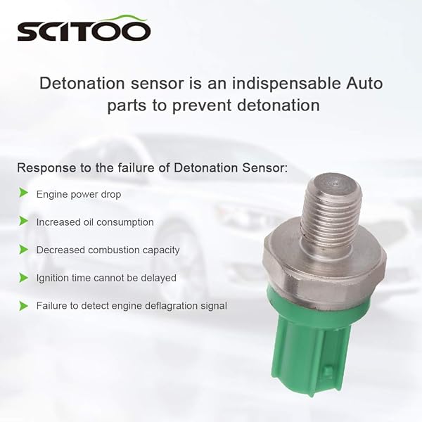 SCITOO Knock Sensor 30530P5M003 for Acura Honda Civic Accord Odyssey Isuzu Oasis 1998-2003 High Performance Ignition Detonation Sensor - Image 5