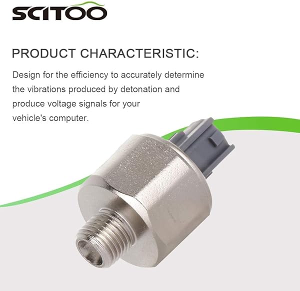 SCITOO Knock Sensor 89615-12090 for Toyota Avalon Camry Celica Highlander Sienna Solara Lexus ES300 GS300 IS300 RX300 RX330 SC300 - Image 2