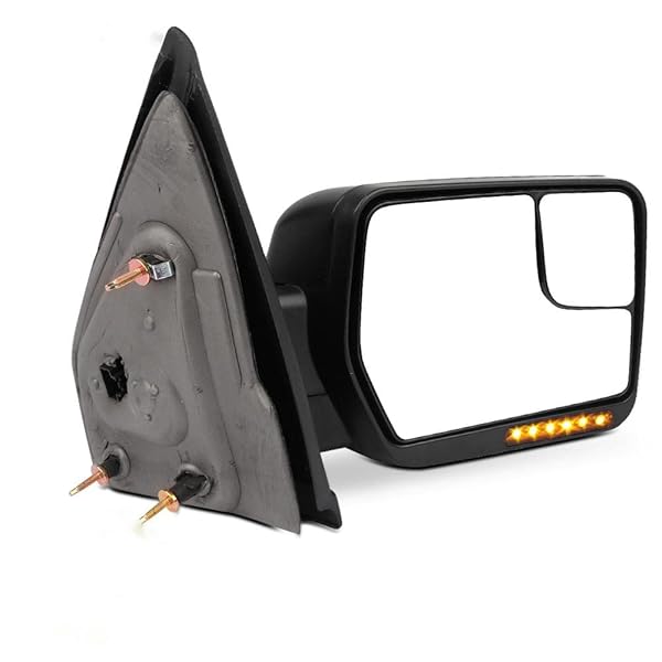 SCITOO Right Passenger Side Rear View Mirror for 2004-2014 Ford F150 - Power Heated, LED Turn Signal & Puddle Light - Image 2