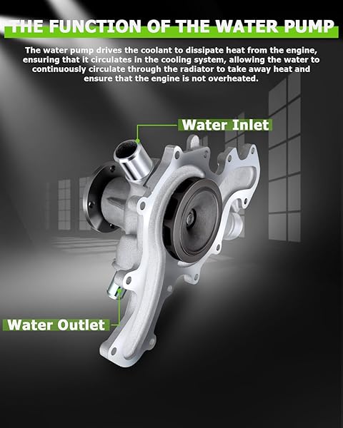 SCITOO Water Pump & Gasket for 1997-2010 Ford Explorer, Mustang, Ranger & Mazda B4000 - WP4028 Replacement - Image 5