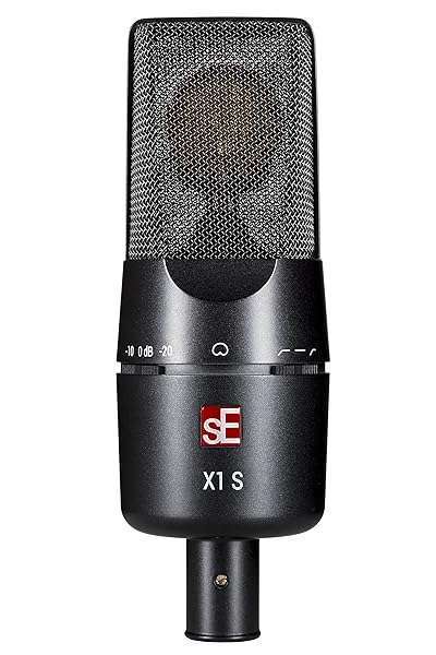 SE Electronics X1 Series Large Condenser Microphone with Clip - Superior Sound Quality for Recording
