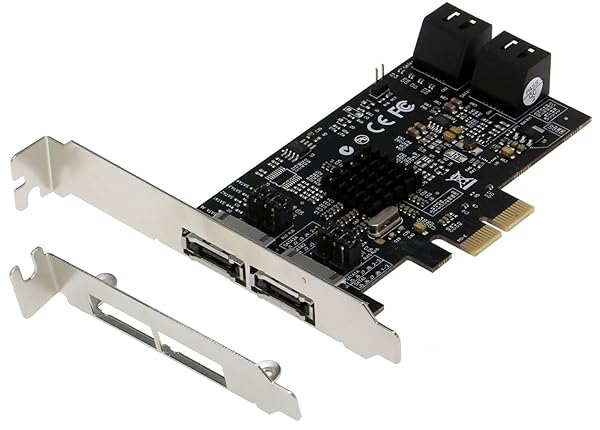 Sedna SEDNA 4 Port PCI Express 2.0 SATA III 6Gbps RAID Controller Card with HyperDuo SSD Tiering for RAID 0 1 10