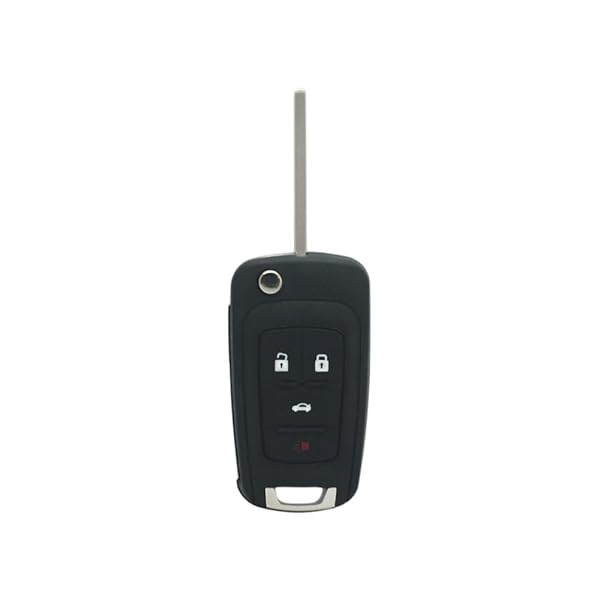 SEGADEN SEGADEN 4-Button Remote Flip Key Shell for Chevrolet, Buick, GMC, Vauxhall & OPEL - Keyless Entry Fob Case PG660C