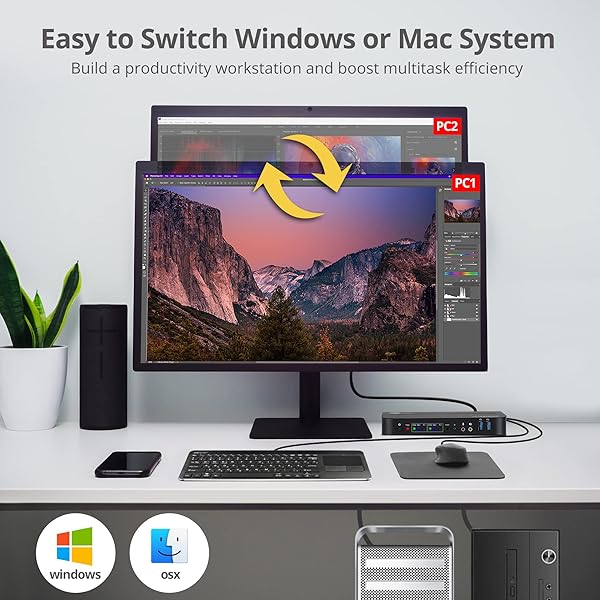 SIIG 2-Port 4K KVM Switch HDMI with Remote Control - USB 3.2, EDID Bypass, Windows & Mac Compatible - Image 6
