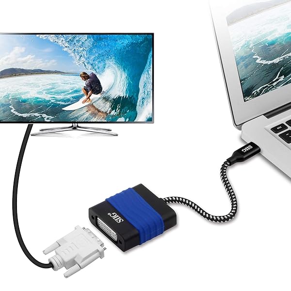 SIIG USB Type C to DVI Adapter - Thunderbolt 3 Compatible for MacBook Pro & Chromebook Pixel - Image 6