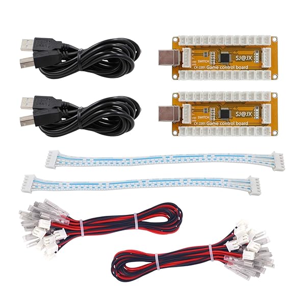 SJ JX Arcade Game USB Encoder Zero Delay 2 Player Gamepad Joystick Controller for Nintendo Switch PC PS3 Raspberry Pi MAME