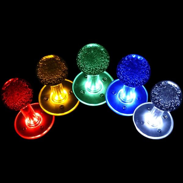 SJ JX Arcade LED Joystick SANWA Style Fight Game Stick Retro Joy Circular Octagonal Limiter for Raspberry Pi MAME JAMMA - Image 6