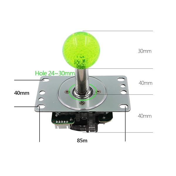SJ JX Arcade LED Joystick SANWA Style Retro Fight Game Joystick Circular Octagonal Limiter for Raspberry Pi MAME JAMMA - Image 3