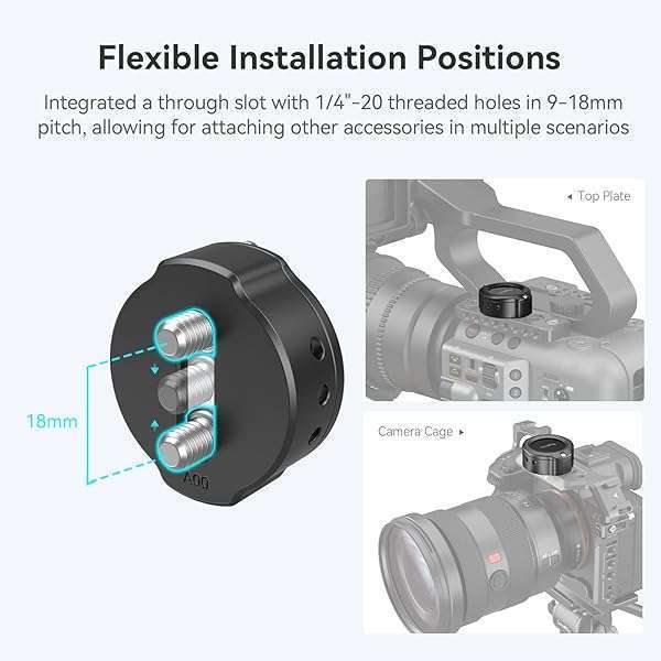 "SMALLRIG AirTag Camera Cage Adapter - Dual 1/4"-20 Mount for Camera Plates (MD4149)" - Image 5
