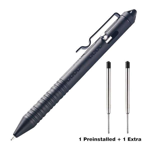 SMOOTHERPRO Bolt Action Pen - Tungsten Side, EDC Pocket Tool in Black | 3 Color Options Available - Image 8