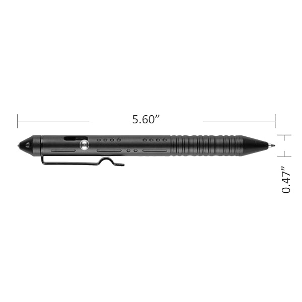 SMOOTHERPRO Bolt Action Pen - Tungsten Side, EDC Pocket Tool in Gray | 3 Color Options Available - Image 5
