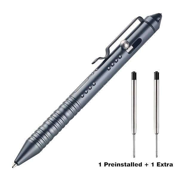 SMOOTHERPRO Bolt Action Pen - Tungsten Side, EDC Pocket Tool in Gray | 3 Color Options Available - Image 9
