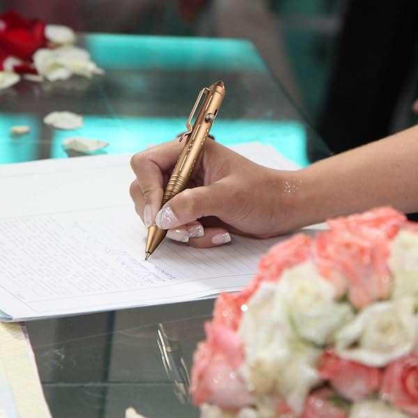 SMOOTHERPRO Bolt Action Pen - Tungsten Side, EDC Pocket Tool in Rose Gold | 3 Color Options - Image 6