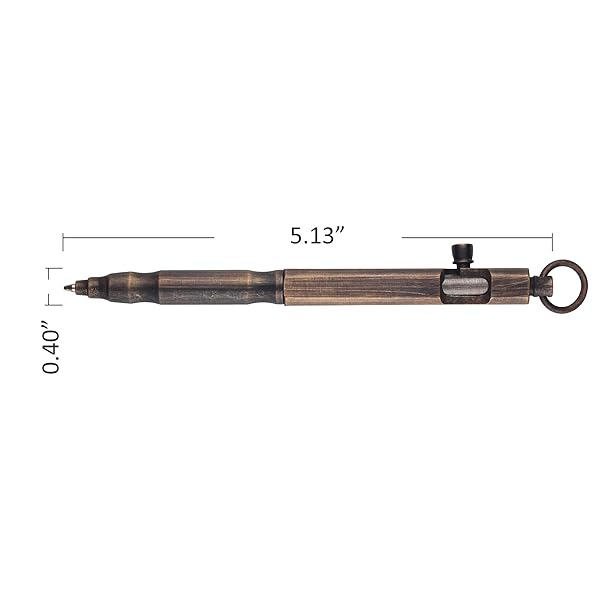 SMOOTHERPRO Solid Brass Bolt Action Pen for Tremors & Arthritis - Stylish Bronze EDC Pocket Tool - Image 4