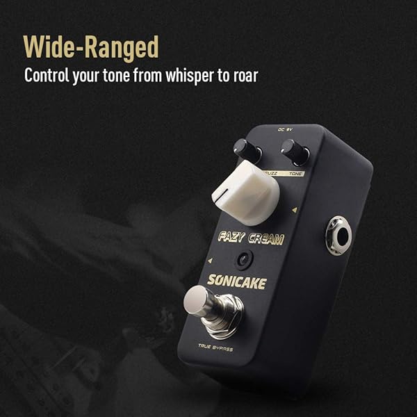 SONICAKE Fuzz Guitar Effect Pedal - Vintage Mini Muff Sound, True Bypass for Electric Guitar | Fazy Cream - Image 5