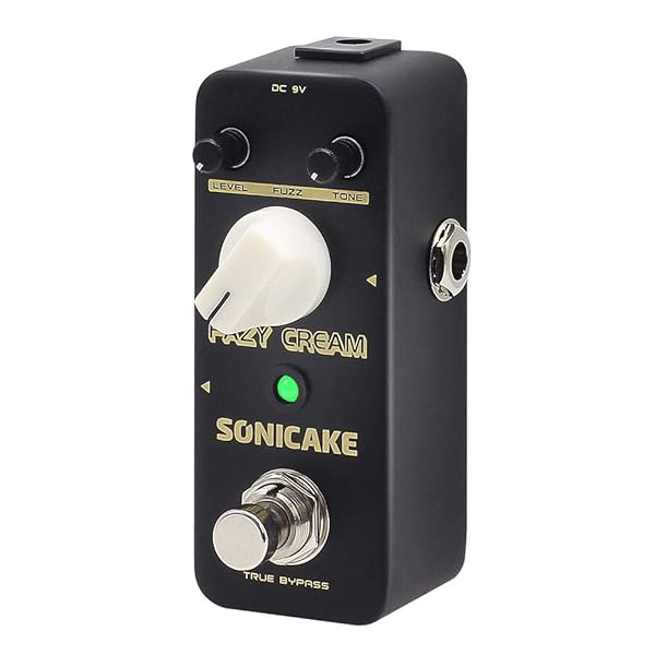 SONICAKE SONICAKE Fuzz Guitar Effect Pedal - Vintage Mini Muff Sound, True Bypass for Electric Guitar | Fazy Cream