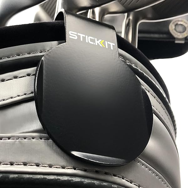 STICKIT STICKIT Metal Golf Bag Landing Pad: Secure, Universal Clip for Rangefinders & Accessories - Ultimate Organizer for Golf Gear