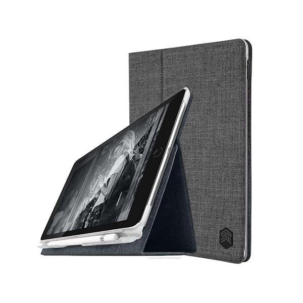 STM STM Atlas Slim Folio Case for iPad Pro 11 - Charcoal | Stylish & Durable Protection