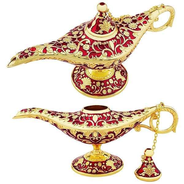 Vintage Aladdin Lamp - Rare Collectible Genie Wishing Light for Home Decor, Parties & Gifts - Image 9