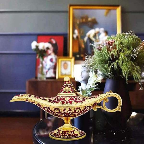 Vintage Aladdin Lamp - Rare Collectible Genie Wishing Light for Home Decor, Parties & Gifts - Image 10