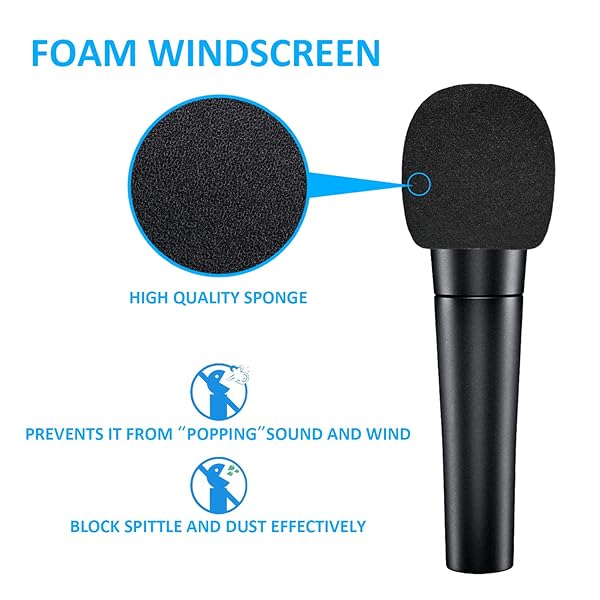 Buy SUNMON SM58 Microphone Shock Mount with Foam Windscreen & Pop Filter - Vibration & Noise Absorption for SM58-LC & SM58-CN - Image 6