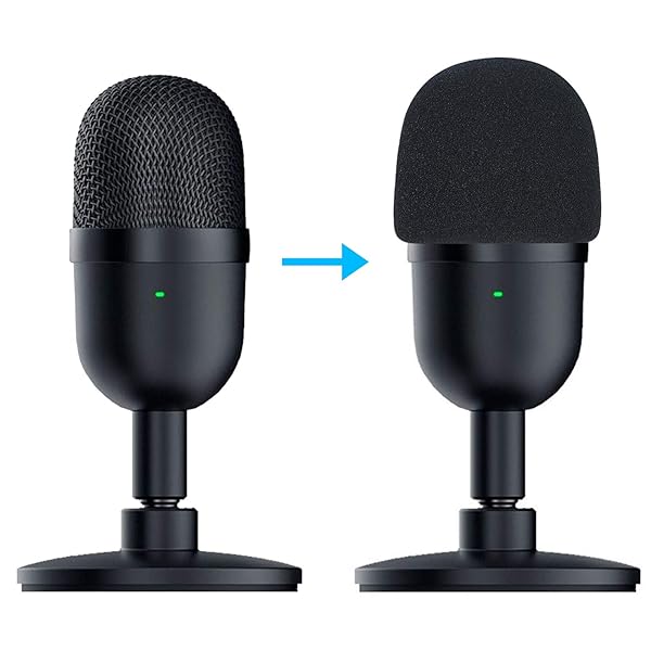 Enhance Your Razer Seiren Mini: SUNMON Pop Filter Foam Cover for Clearer Streaming Audio - Image 2