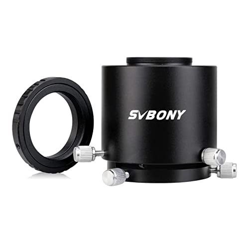 SVBONY Camera Adapter for Spotting Scope with T Ring for Canon Fits SV46 and Eyepiece 49mm to 58mm Two Tube Construction