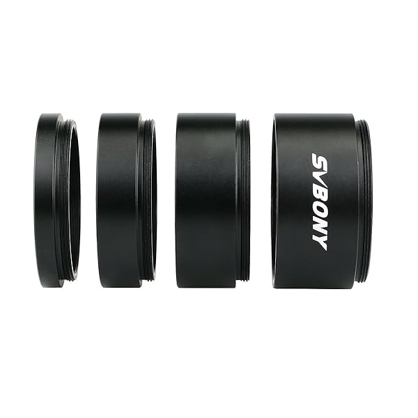 SVBONY SVBONY M42x0.75 T2 Extension Tube Kit - 5mm, 10mm, 15mm, 20mm Lengths for Astrophotography
