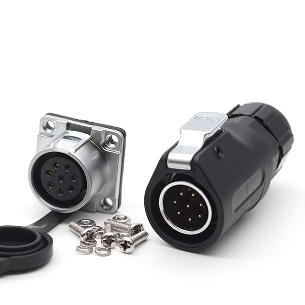 SZJELEN XHP20 8Pin Waterproof Bulkhead Connector for RV Solar Port - Durable Electrical Plug & Socket