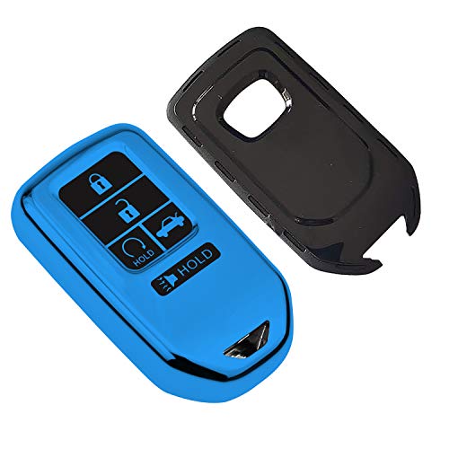 SZJYLTC Blue 5 Button Smart Key Fob Case Cover for Honda Accord Civic Pilot CR-V HRV 2019 - Image 3