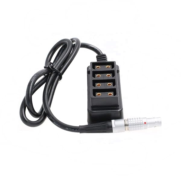 SZRMCC Arri Amira XT Camera RED DSMC2 AUX 0B 2 Pin Power Out 12V to 4 D-tap Female Splitter Cable for Reliable Power Distribution