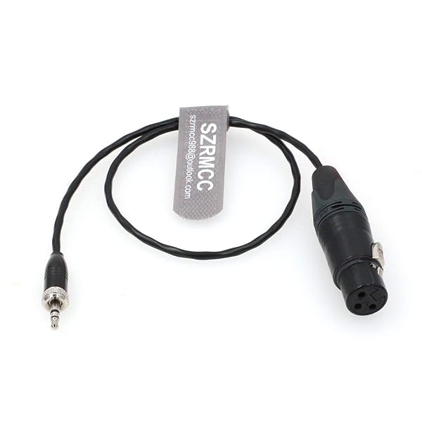 SZRMCC Locking 3.5mm TRS Plug to XLR 3 Pin Female Microphone Cable for Sony UWP-D Series Wireless Transmitter Best Quality Audio Solution