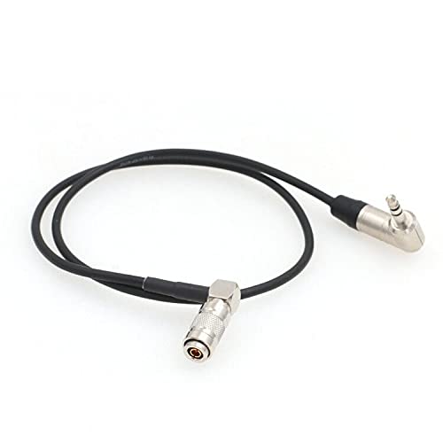 SZRMCC Ultrasync One Right Angle DIN 1.0 2.3 BNC to 3.5mm Jack Timecode Cable for DSLR Cameras