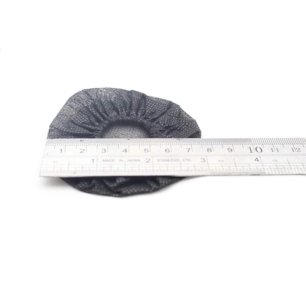 Saidbuds 100 Pcs Disposable Sanitary Headphone Ear Covers Non-Woven Hygienic Earmuff Covers for On Ear Headphones Black