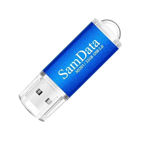 SamData 3 Pack 32GB USB Flash Drives - USB 2.0 Thumb Drives in Black, Blue & Green | High-Speed Memory Stick - Image 5