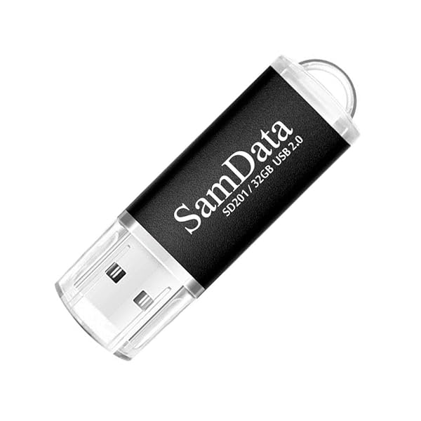 SamData 5 Pack 32GB USB Flash Drives - USB 2.0 Thumb Drives in 5 Colors: Black, Blue, Green, Gold, Red - Image 4