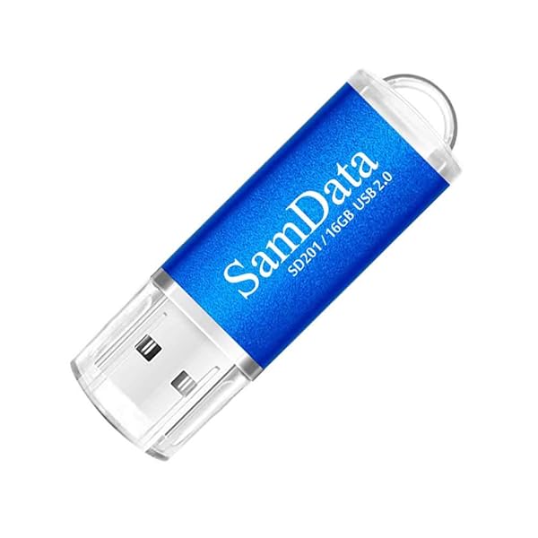 SamData 16GB USB 2.0 Flash Drive 3-Pack - Colorful Thumb Drives in Blue, Green, Red for Easy Storage - Image 5